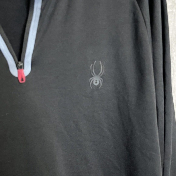 Spyder Active 1/4 Zip Pullover Mens Size XL Moisture Wicking Performance Running - Picture 2 of 9